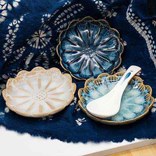Ceramic Stable Spoon Rest 3PCS Multifunctional Glaze Ceramic Dinner