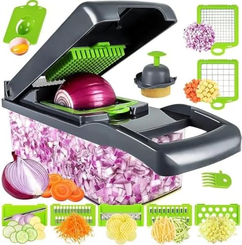 12-in-1 Vegetable Chopper with Storage Container
