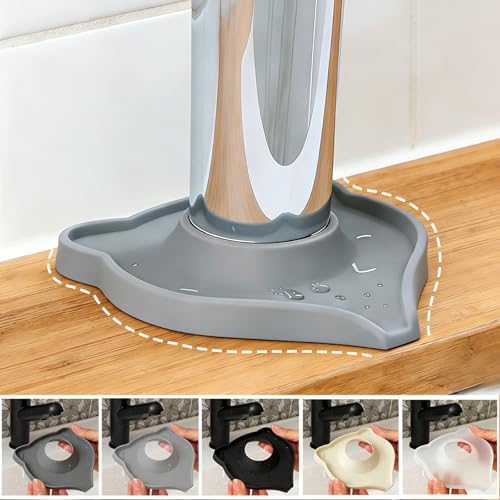 Compact Silicone Kitchen Sink Faucet Splash Proof Mat, Tap Water