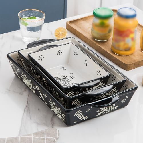 Wisenvoy Ceramic Casserole Dish Baking Set for Oven