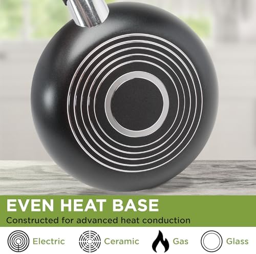 Ecolution Easy Clean Ceramic Nonstick Cookware Set, Dishwasher Safe
