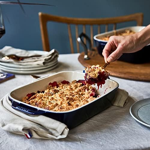 Staub 3-Pc Ceramic Baking Dish Set, Dark Blue