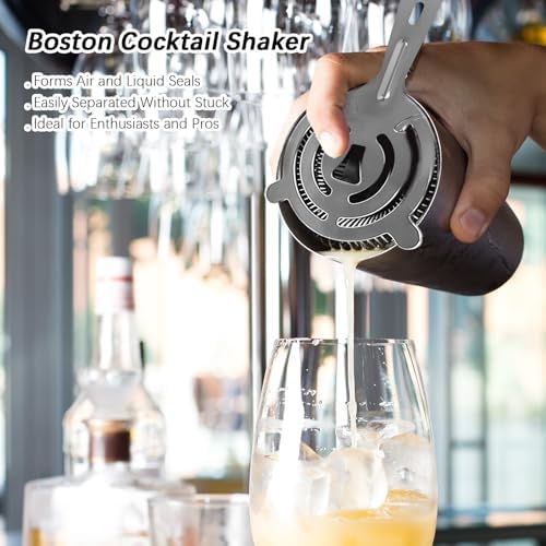 Cocktail Shaker, Professional 5-Piece Bartender Kit with Boston