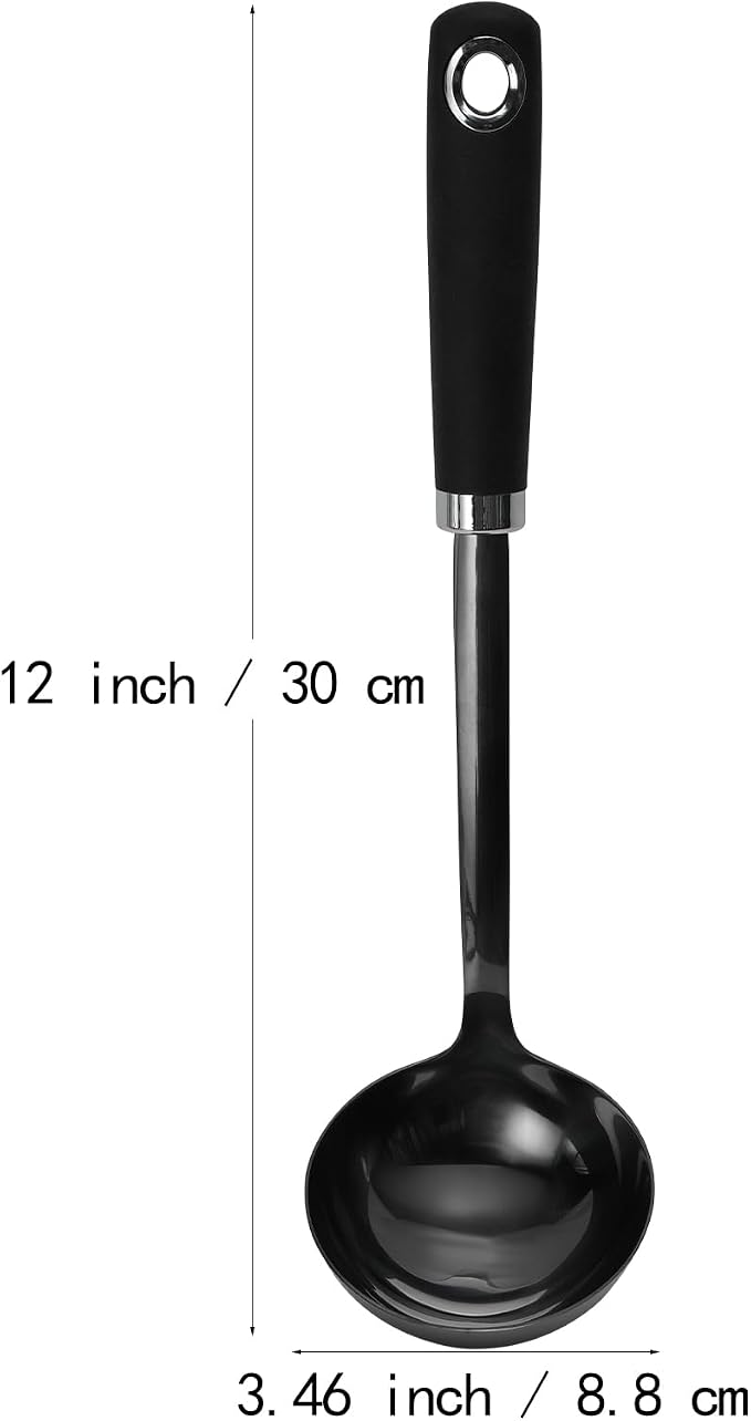 12 Inch Soup Ladle, Long Handle Soup Serving Spoon - Image 7
