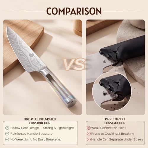 YOTSUBA 15-Piece Knife Block Set with Built-In Sharpener