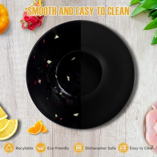 12.6" Extra Large Salad Bowl with Lid, 8.4QT Nature Bamboo Fiber