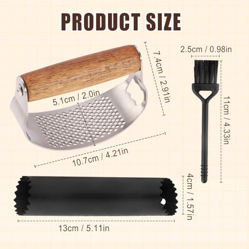 Stainless Steel Garlic Presser, Heavy Duty (2)