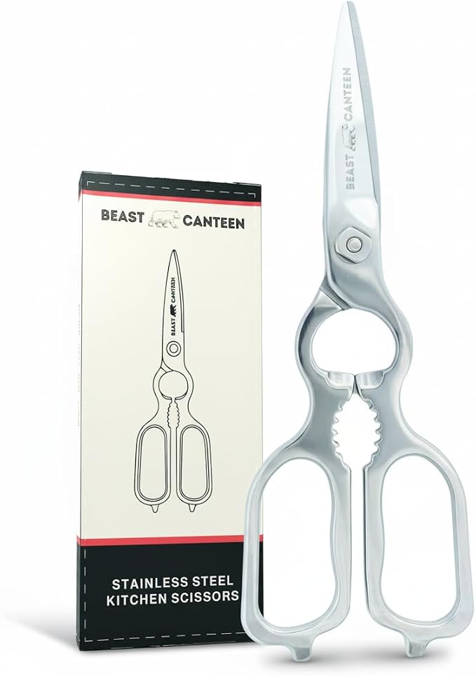 Heavy Duty Kitchen Scissors for Food — All Purpose Cooking Scissors, All by BeastCanteen