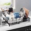 Urackify Expandable Dish Drying Rack, Stainless Steel