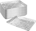 40 Pack Disposable Aluminum Broiler Pan 13 x 9 x 1 inch Aluminum Foil