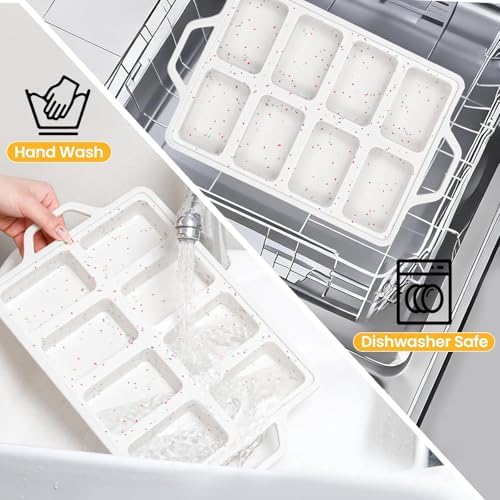 Mini Loaf Pans with Metal Frame - 2 Pack Silicone Bread Loaf Pan