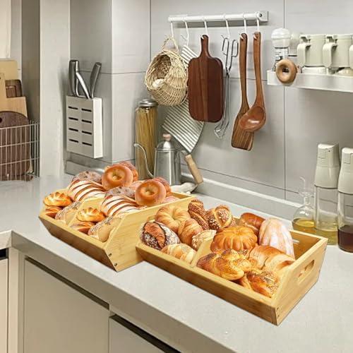 2-Pack Stackable Vegetable Storage Bins, Kitchen and Pantry Organizers