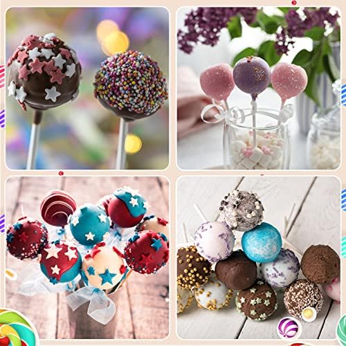 Cake Pop Kit, 100 Sticks and Wrappers, Pink