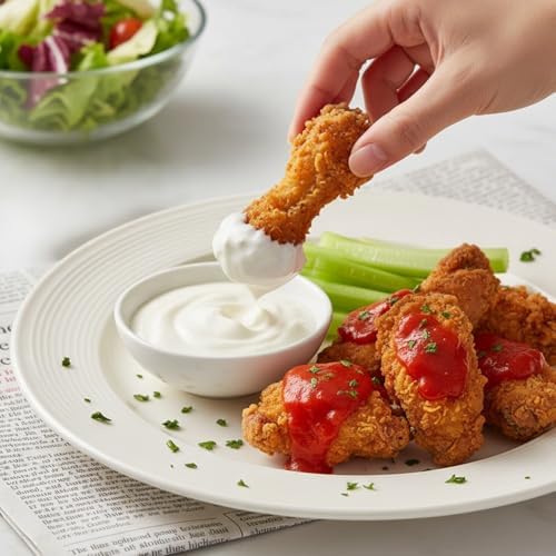 ZENFUN Set of 8 Ceramic Pinch Bowls Set, 3.5 Oz Porcelain Round Sauce