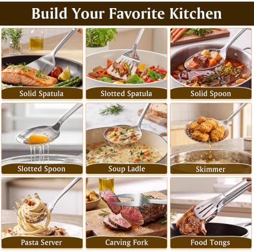 9-Piece 304 Stainless Steel Cooking Utensil Set