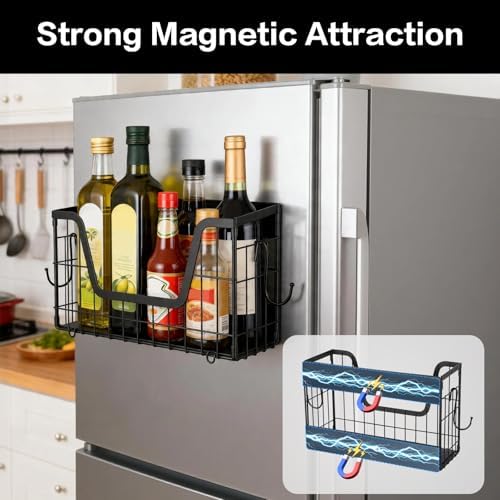 Saiveina Magnetic Fridge Shelf Organizer