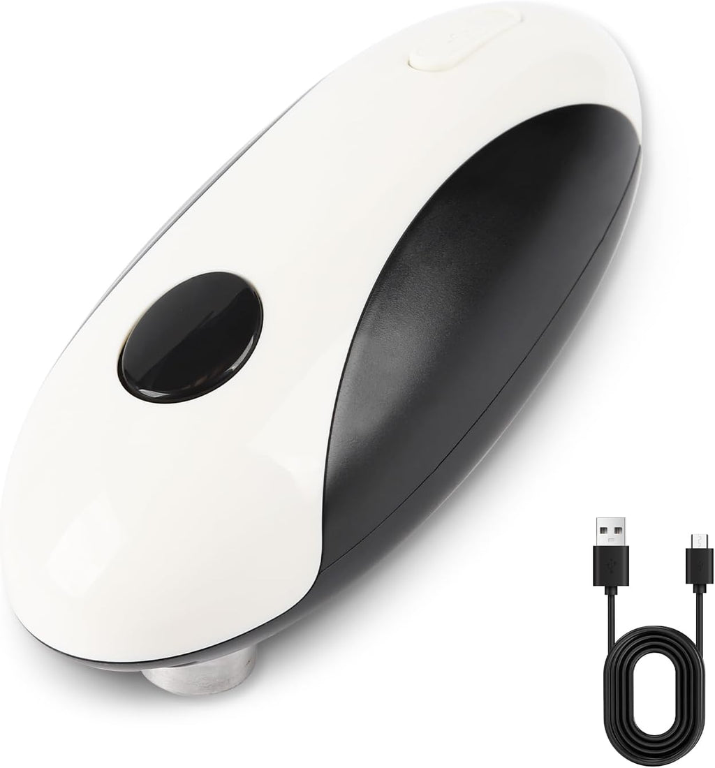 One-Touch Rechargeable Electric Can Opener - Hands-Free Automatic