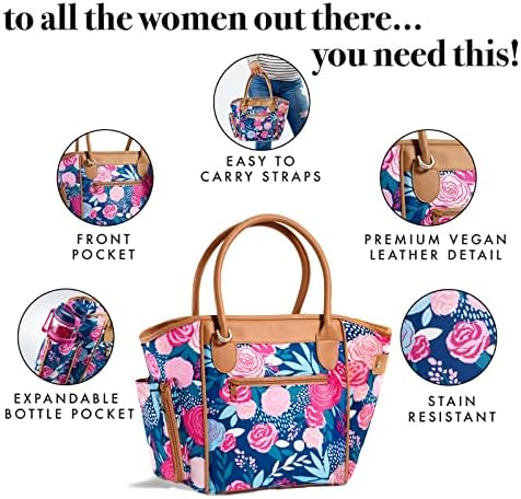 Fit & Fresh Large Lunch Bag for Women, Navy
