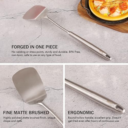 14.7″ Stainless Steel Slotted Spatulas Set