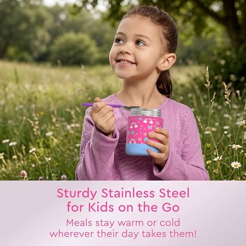 Bentgo Kids Stainless Steel Leak-Proof Food Jar for Hot or Cold Food