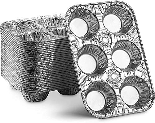 Muffin Pan | 6-Cup Cupcake Aluminum Pans Favorite Muffin Tin Size for