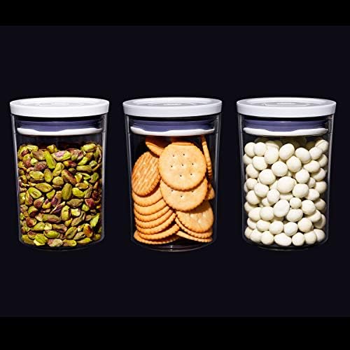 OXO Good Grips Mini Round POP Canisters - 3 Piece Set, 0.6 Qt