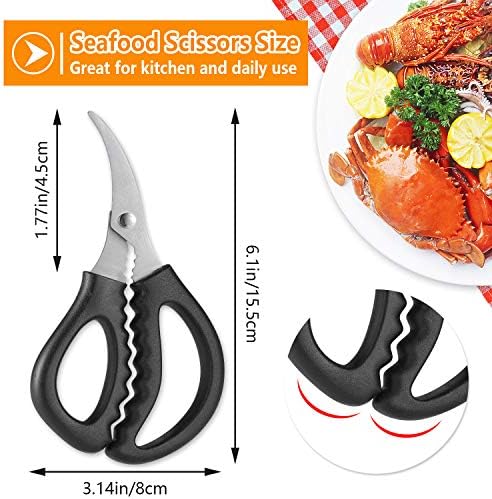 4PCS Seafood Scissors Crab Scissors Seafood Shears