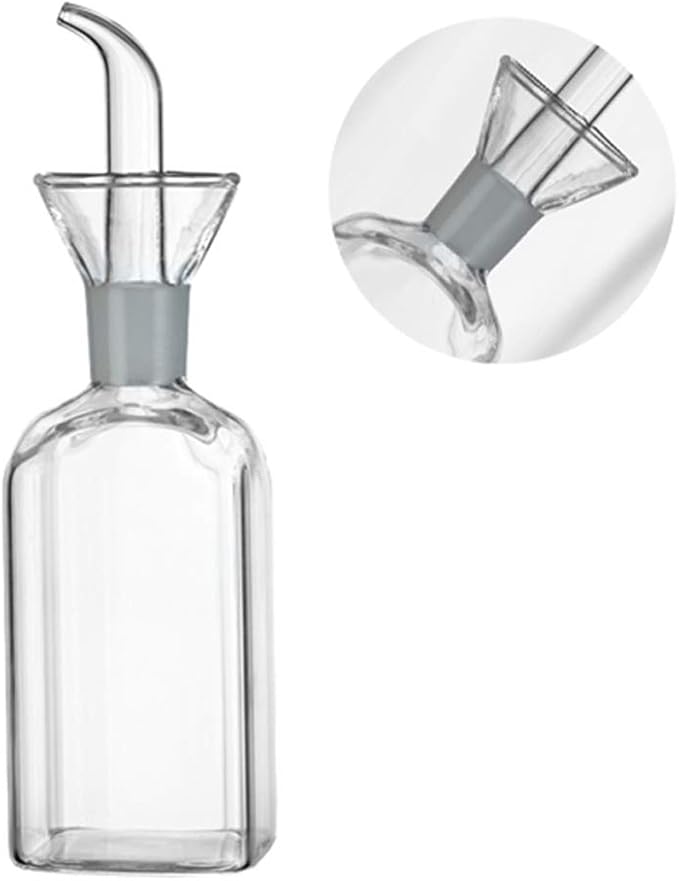 LandHope Oil Bottle Glass Olive Oil Dispenser Bottle Glass Cooking Oil Vinegar - Image 2