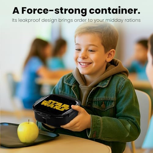Yoobi x Star Wars Black Bento Box and Ice Pack, 3-Compartment