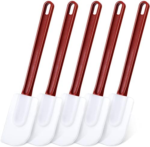 Meekoo 5 Pcs 10 Inch Silicone Spatula Set