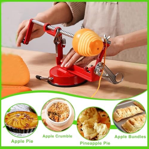 Apple Peeler Corer Slicer All In One, Slicer Corer Potato Peelers 3 In