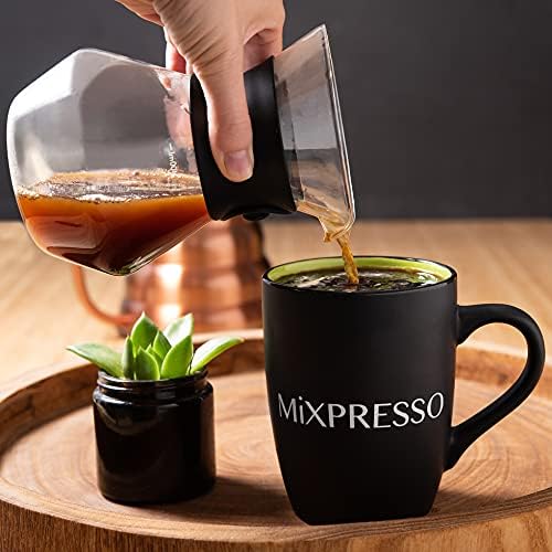 Mixpresso Pour Over Coffee Maker, Glass Carafe with Coffee Dripper