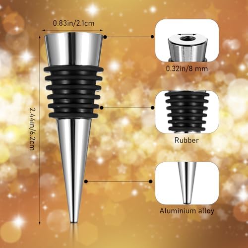 WLLHYF 50 PCS Wine Stopper Reusable Decorative Bottle Stoppers Vacuum