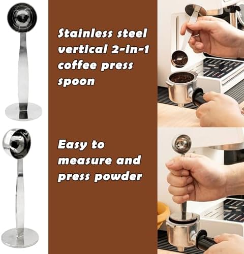 Espresso Knock Box with Scoop,2L Stainless Steel Coffee Puck Container
