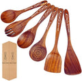 6-Piece Wooden Cooking Utensil Set