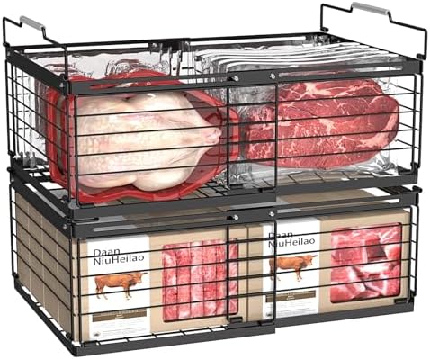 NADAMOO Expandable Chest Freezer Organizer Baskets