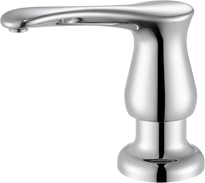 GAGALIFE Kitchen Sink Soap Dispenser Chrome, Built in Soap Dispenser by GAGALIFE