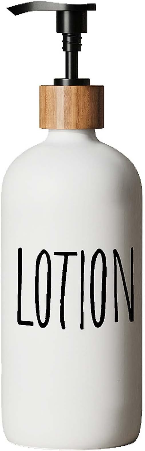 Glass Lotion Dispenser, Refillable Matte Black Hand Lotion Dispenser Suitable by Aeakey