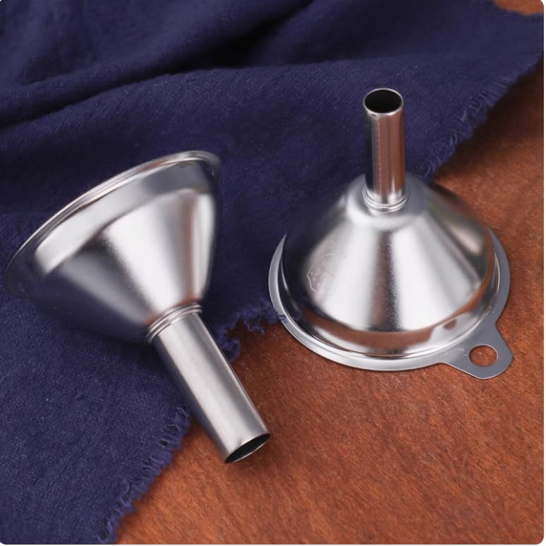 3PCS Kitchen Funnels Set,Stainless Metal Funnel for Filling Bottles