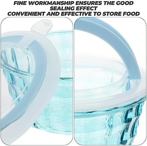 3pcs Salad Mixing Bowl With Lid Set, Clear Nesting Bowls Meal Prep