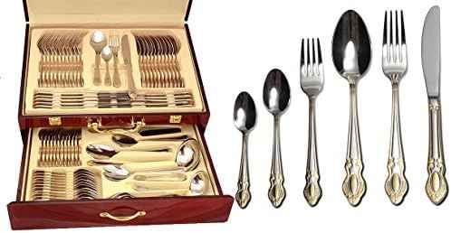 Venezia Collection "Michelangelo" 75-Piece Fine Flatware Set