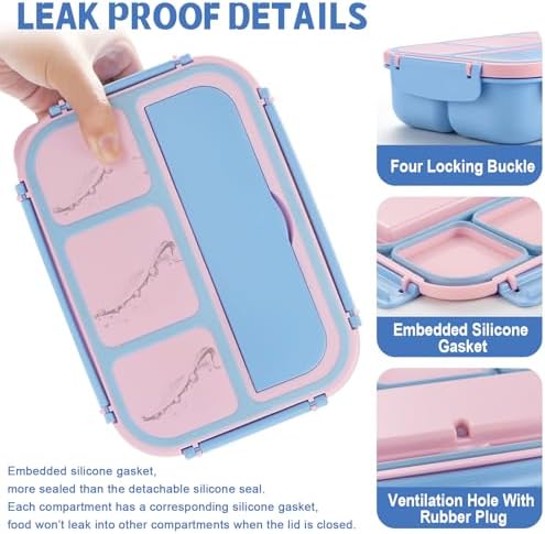 shell and turtle Bento Box Adult Lunch Box, Lunch Containers for Kids