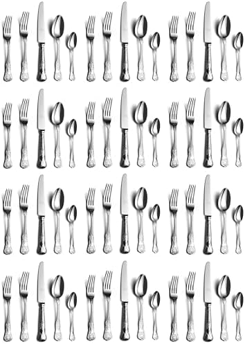 60 Piece Silverware Set for 12, 18 10 Stainless Steel flatware Set