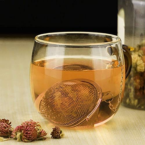 GOLF Tea Infuser,Extra Fine Mesh Tea Cup Filter Silicone Handle