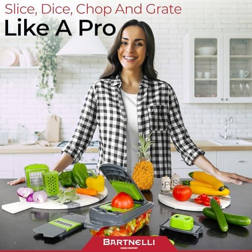 Bartnelli 15-Piece Vegetable Chopper and Food Slicer