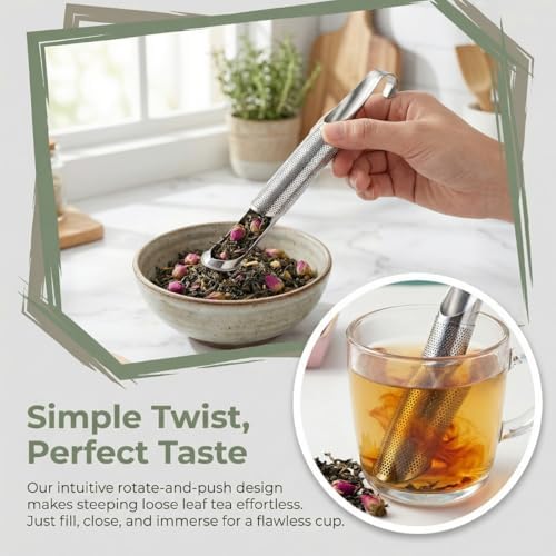 Tea Infusers For Loose Leaf Tea - Stainless Steel Office, Home &
