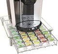 Deco Brothers Tempered Glass K-Cup Holder Drawer for 30 Coffee Pods, Chrome