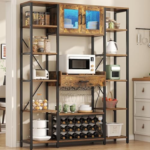 65.35'' 5-Tier Industrial Microwave Bakers Rack