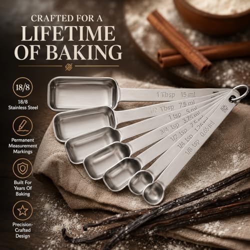 King Arthur Baking Company Spice Measuring Spoons, 18/8 Stainless
