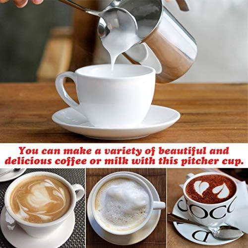Milk Frother, HomeGoal Stainless Steel Manual Milk Foamer, Handheld